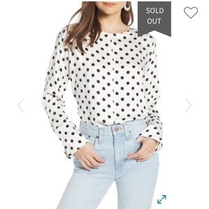 Something Navy Easy Woven Top NWT